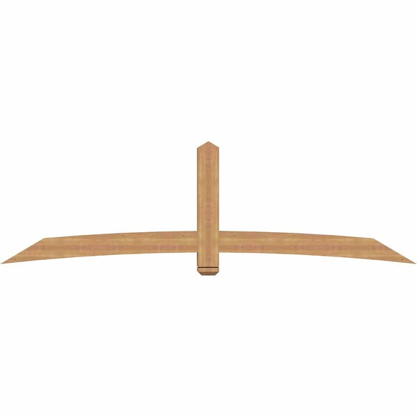 Ekena Millwork Bellingham Timber Gable Bracket, Western Red Cedar, 108"W x 31 1/2"H x 5 1/2"D x 5 1/2"F, 7/12 Pitch GBW108X31X0606BEL00SWR - main